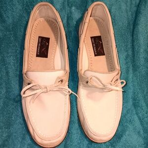 Greg Norman Collection Off White Golf Shoes Mens Sz 8.5 Soft Spikes
